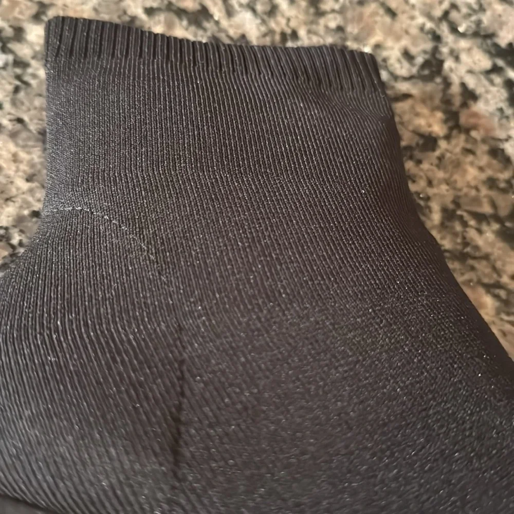 Mia Erika Black Knit 9inch Bootie NIB 8M